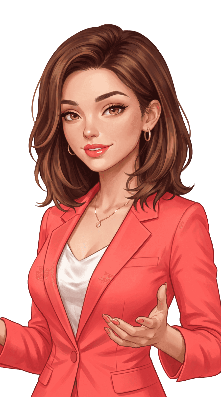 Lexi, the host of Lexi Explains, smiling and beckoning you to join the Beyond the Tip newsletter.