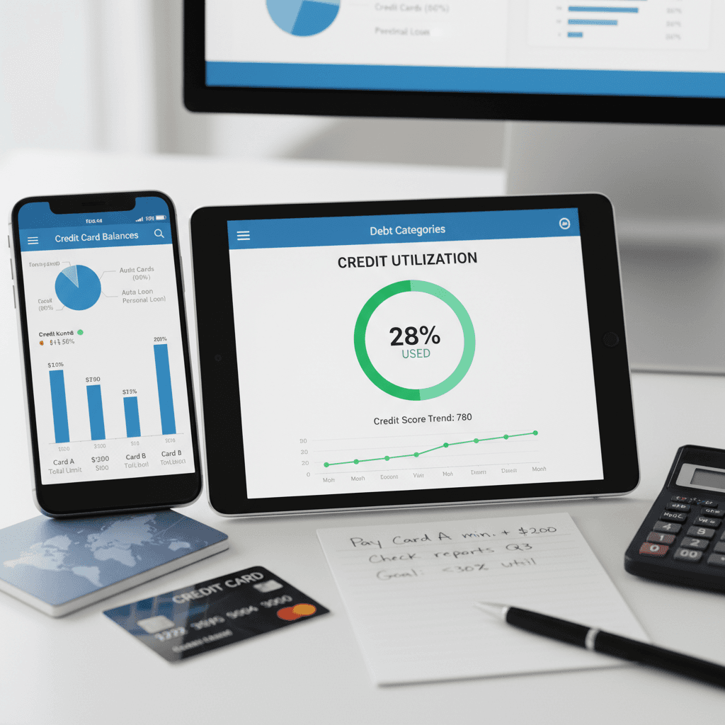 Image focused on monitoring your credit